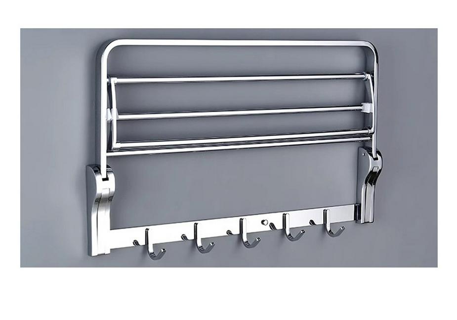 304 Stainless Steel Movable Towel Rack for Bathroom Storage