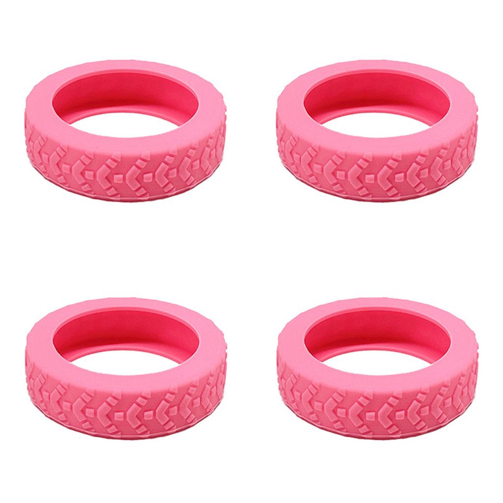 4pcs Durable Silicone Luggage Wheel Protectors Cover for Suitcases and Office Chairs