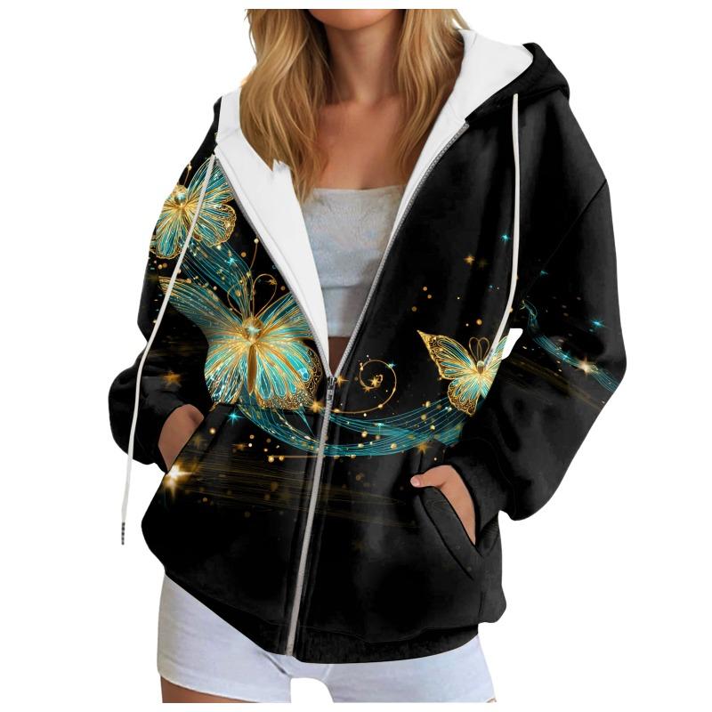 Women's 3D Zipper Hoodie