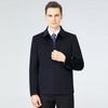 Men's Cashmere Woolen Coat, Middle-aged and Elderly Autumn and Winter New Dad Wear Lapel Thick Jacket
