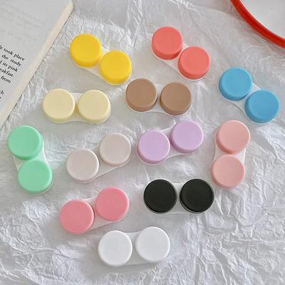 1Pcs Contact Lens L+R Cases Storage Holder Case Soaking Container Travel Accessaries Lenses Box Contact Lenses Box