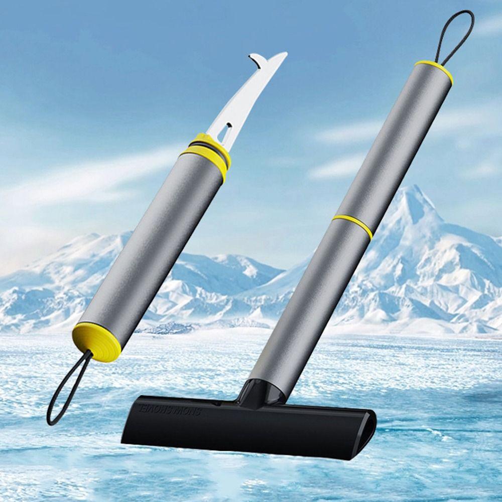 2 in 1 Snow Cleaning Scraping Tool Zinc Zinc Alloy Ice Breaker Car Windshield Ice Scraper  Clearing Stone