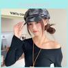 Fashion Ripped Design Women Casual Denim Beret For Summer