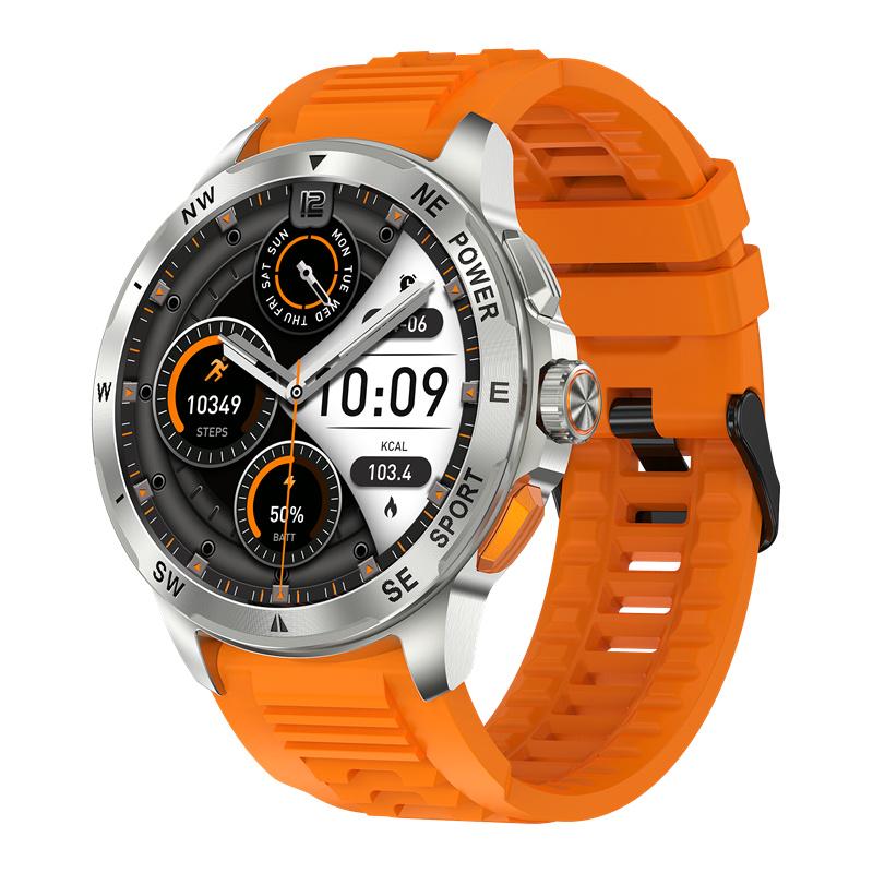 AK77 Smart Watch Men AMOLED Screen Bluetooth Call Music Voice Assistant  Health Monitoring Outdoor Sports Fitness Smartwatch