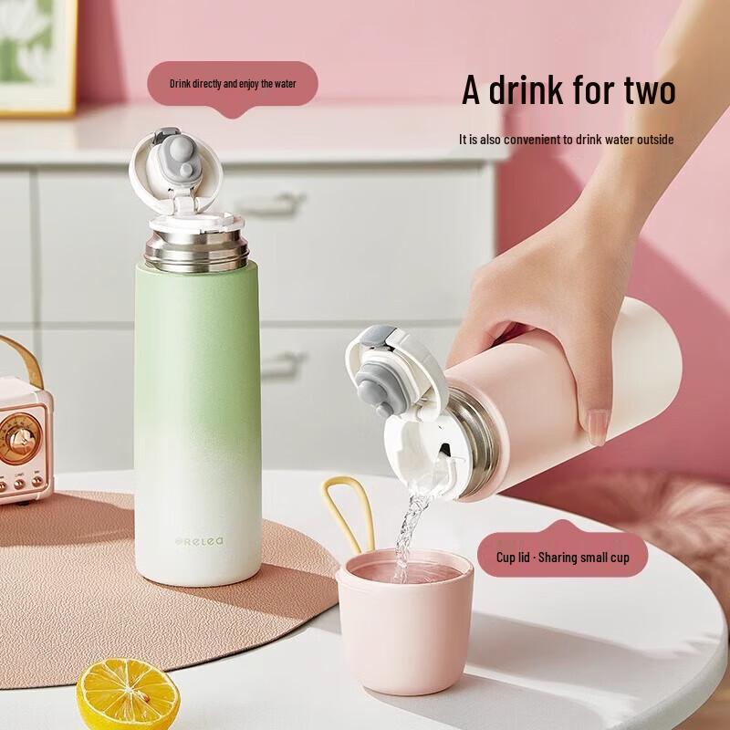 RELEA 316L Stainless Steel Insulated Straw Mug