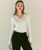 Nigaennikol [Essential] Soft V Neck Knit_Ivory
