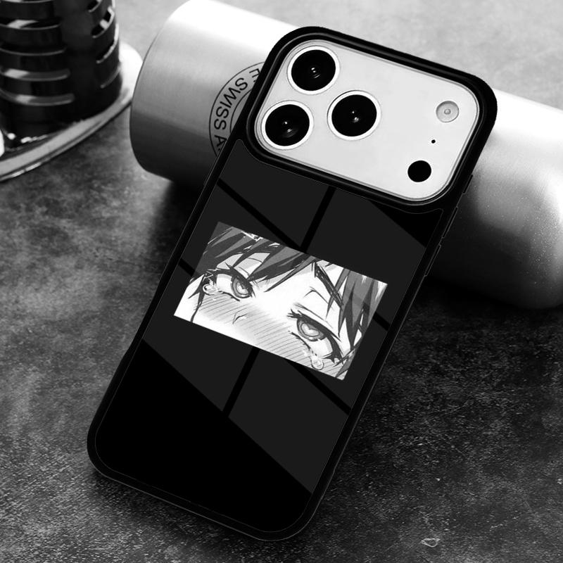 Japanese Anime Aesthetic Eye Phone Case for iPhone 17 16 15 Pro Max Air 14 13 12 11 Plus Shockproof Cover