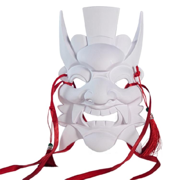 Blank Nuo Operas Mask DIY Blank Masks Paintable Mask White Masquerade Mask Mardi Gras Mask for Adult Kids Masquerade Mask