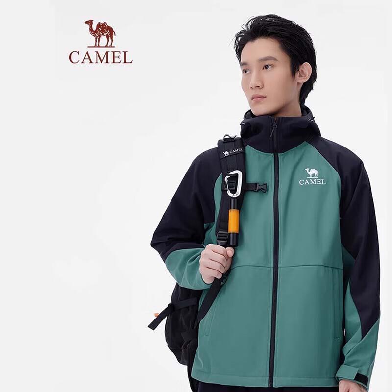 Camel 2024 Couple's 3-Proof Hooded Softshell Jacket