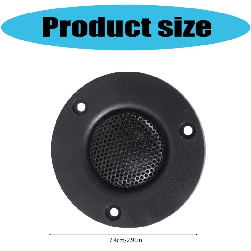 Tweeter Speaker Pair 25Core 3inch 30W 74mm Silk Film Domes High Fidelitys Trebles Loudspeaker Diaphragm