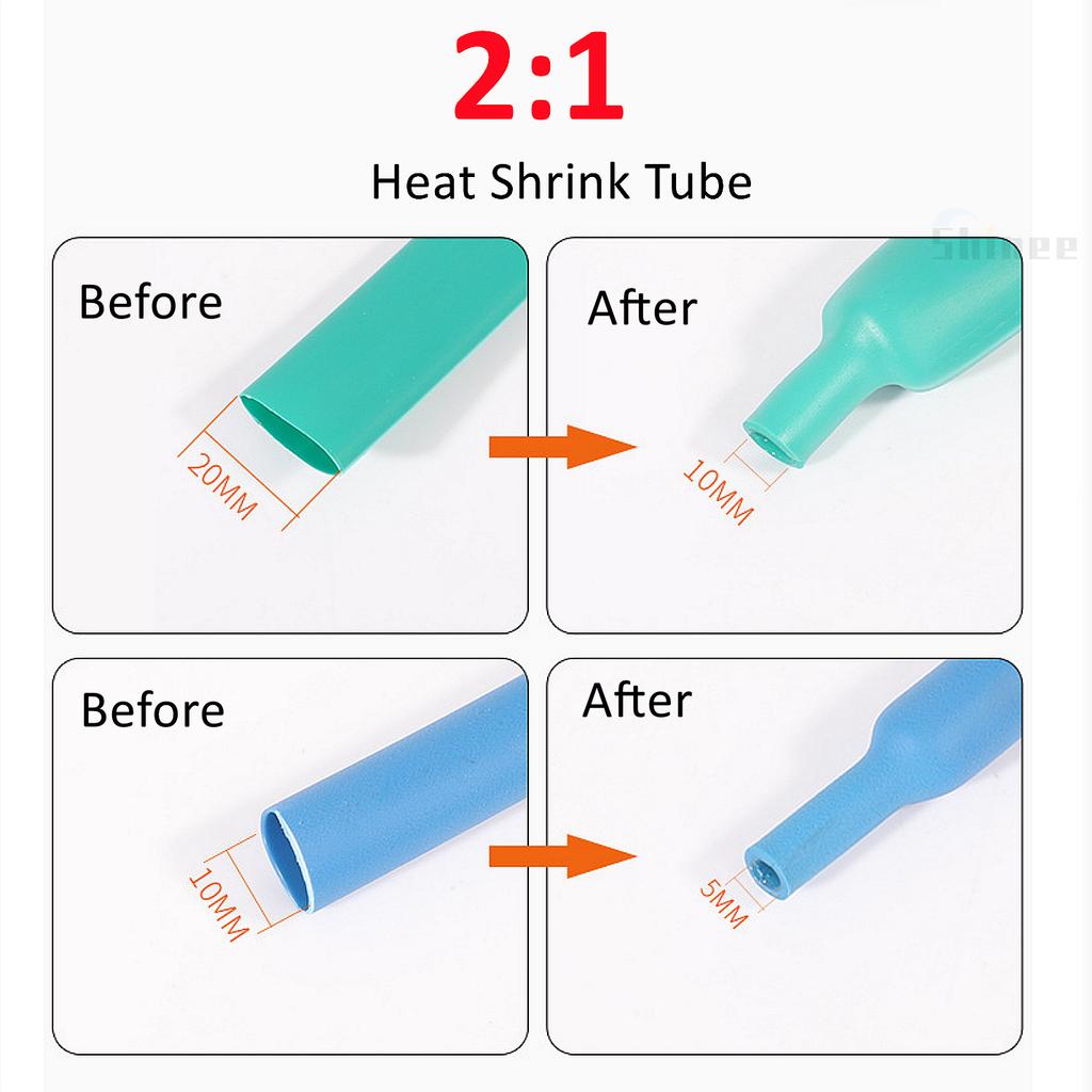 1/3/5Pcs Non Slip Heat Shrink Tube Fishing Rod Wrap 15 18 20 22 25 28 30 35 40 45 50mm Handle Insulated Protect Waterproof Cover