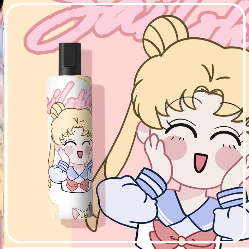 Sailor Moon Umbrella Water Ice Moon Umbrella Large Reinforced Thickened Vinyl Sun Umbrella Windproof Ultra Light Student Special