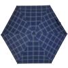 Nifty Colors Folding 50cm Umbrella, Light-Blocking Check, 5-Tier Mini, Navy,