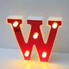 16cm Size Luminous Letters Red White Color LED Letter Night Light  Outdoor Decoration