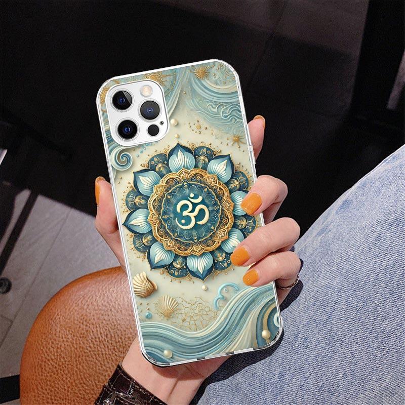 Mandala Chakra Insist Yoga Phnoe Case for Iphone 17 Air 16 16E 11 12 13 Mini 14 Plus 15 Pro Max 7 8 + SE 2020 Phone Cover Coque