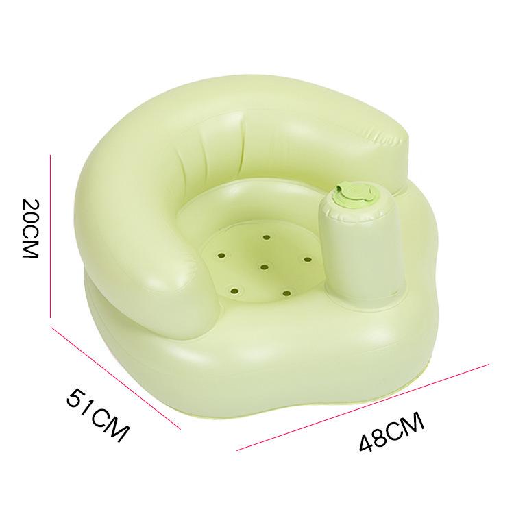 Nadmuchiwane krzesełko do nauki siedzenia i krzesełko do kąpieli dla niemowląt - Antyupadkowe, pogrubione PVC, sofa-zabawka dla dzieci