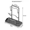Huxiansen Kitchen Pot Lid Rack Storage Shelf, No Drilling Required, Countertop Chopping Board Holder, Cutting Board Stand, Pot And Spatula Rack