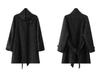 SRYS AME Women's Elegant Mid-Length Stand-Up Collar Wool Coat – Autumn/Winter