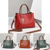 Elegant 2024 New Women's High Capacity Tote Bag Stylish Shoulder Bag For Moms In Khaki Burgundy Black Green And Mustard Yellow