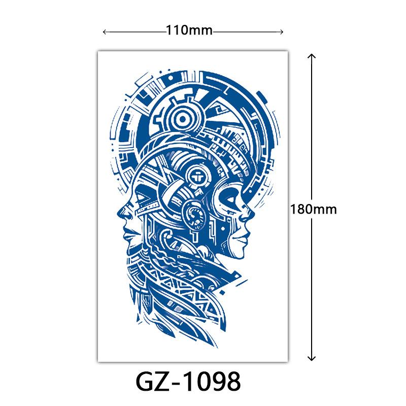 Juice Tattoo Stickers, Herbal Tattoo Stickers, Semi-Permanent English Letter Tattoo Stickers Tattoo