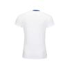 Li-Ning Badminton Series Striped V-Neck Quick-Dry Cool Sports Competition Training Short Sleeve T-Shirt Unisex Tops White AAYV034-2
