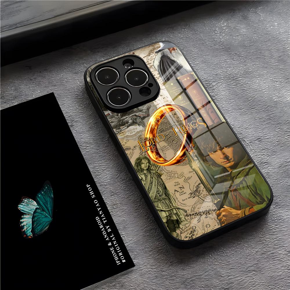 T-The L-Lord OF -The Rings Phone Case For IPhone 17 Pro Max 15 Pro 16 14 Plus 12 13 Mini 11 Pro Shockproof Glass Cover