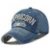Unisex CAPRICORN Letter Embroidery Baseball Caps Outdoor Adjustable Spring and Autumn Casual Sunscreen Hat