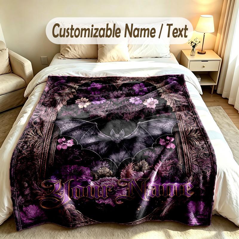 Valentine Love Theme Custom Blanket Personalized Name & Text Customized Soft Warm Throw Blanket Home Decor