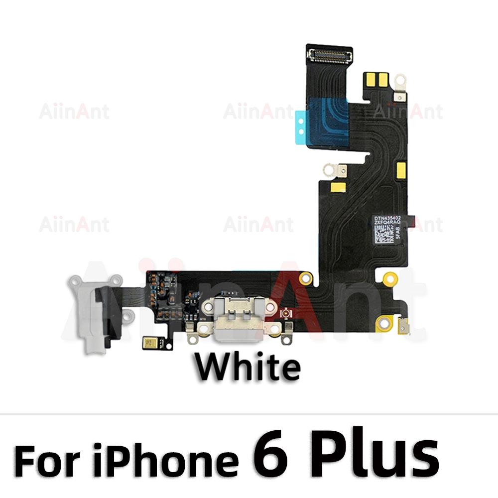AiinAnt Dock USB Mic Board Charger Connector Fast Charging Port Flex Cable For iPhone 5s 6 6s Plus SE 2 3 2020 2026 Phone Parts