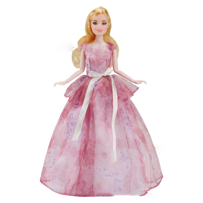 

30Cm Doll Clothes Dress Fashion Wedding Dress Large Skirt 11.5 Inch 1/6 Doll Dress Up Evening Gowns Skirt Clothing Accessories Set