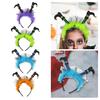 Halloween Witch Feet Headband Feather Funny Horror Party Hair Hoop Cosplay Costume Headwear For Carnival Dress‑up Party Supplies