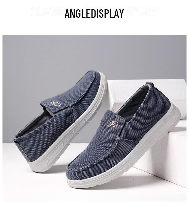 Extra Large Men's Canvas Shoes: Casual Slip-On, Sizes 45-48