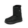 Women's 2024 Winter Outdoor Snow Boots: New Plus Velvet, Cotton, Large Size, Front Zipper