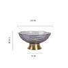 Modern Luxury Glass Fruit Plate European Pallet Decoration Home Living Room Candy Snack Tray Decorative Tableware