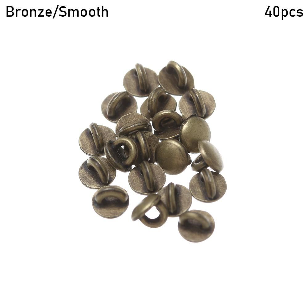 

Украшения Dollhoues Миниатюрные мини-пуговицы Металлические пряжки Одежда Швейная пряжка DIY Кукольная одежда Bronze-Smooth-40pcs