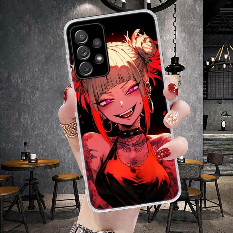 Himiko Toga My Hero Fashion Soft Phone Case For Samsung Galaxy A12 A22 A32 A52 A72 A02S A51 A50S A71 A70 A31 A20S Note 20 Ultra