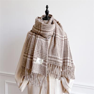 Britischer klassischer Karoschal für Damen, verdickter Studenten-Schal, Wickeltuch, weiblich, Herbst, warm, Winter, Herren-Halstuch, Poncho, Stola