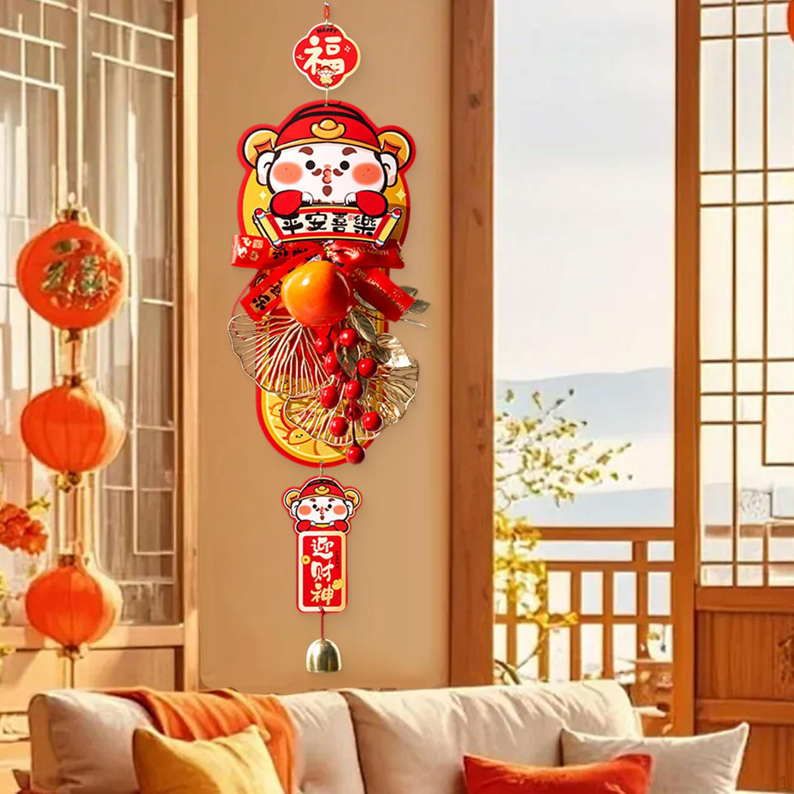 Year Hanging Ornament Spring Festival Decoration Decorative for Door Wealth