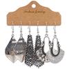 Antique Sliver-Plated Hollow Alloy Geometric Dangle Indian Earrings For Women Gypsy Zircon Boho Ethnic Leaf Bell Tassel Earring