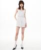 Bikwaieos Banded Satin Shorts Dot_Ivory Black