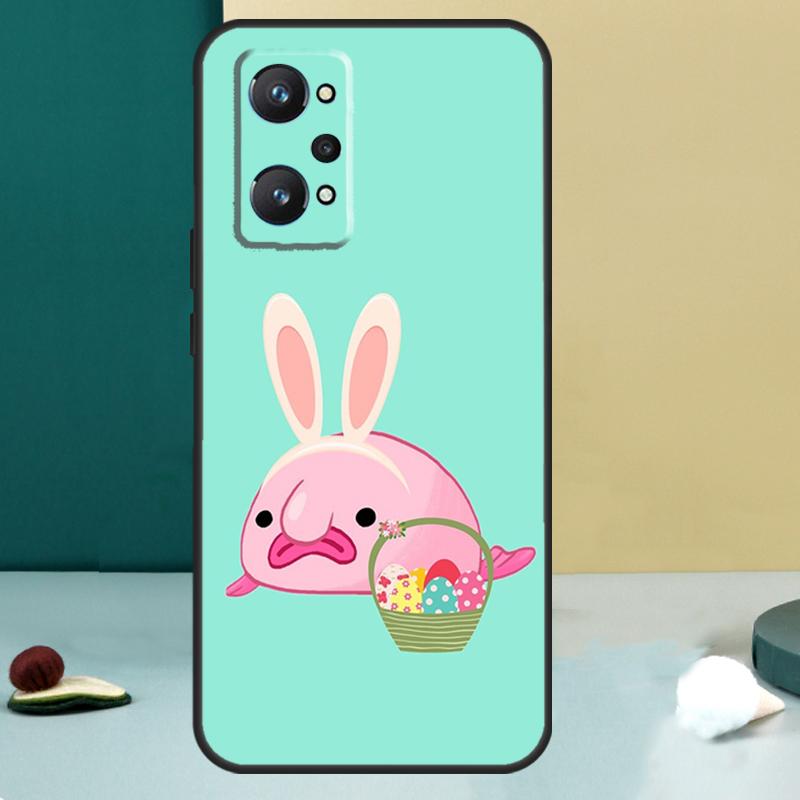Cute Blobfish For Realme 11 10 12 13 14 Pro Plus GT 7 6 5 Pro GT 6T C67 C61 C53 C51 C21Y C25S C75 C55 Case