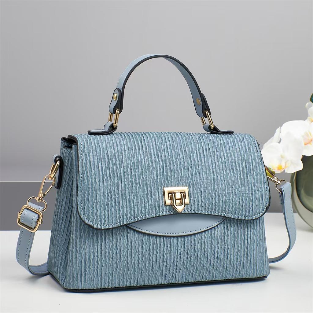New High Appearance Level Patchwork Macaron Handbag Fashion Trend Elegant Temperament Shoulder Bag All-match Women's Bag