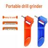 Portable Spiral Drill Bit Sharpener for Straight Shank Bits - Electric Grinder Tool with Grinding Wheel