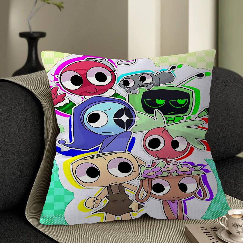 Game D-Dandys World Decorative Room Aesthetics Pillow Case Home Decor Bedroom Sofa Bed Couch Pillow Cover 45x45