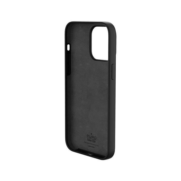 Case for Iphone 14 Pro - Puro - Icon - Silicone - Soft - Black