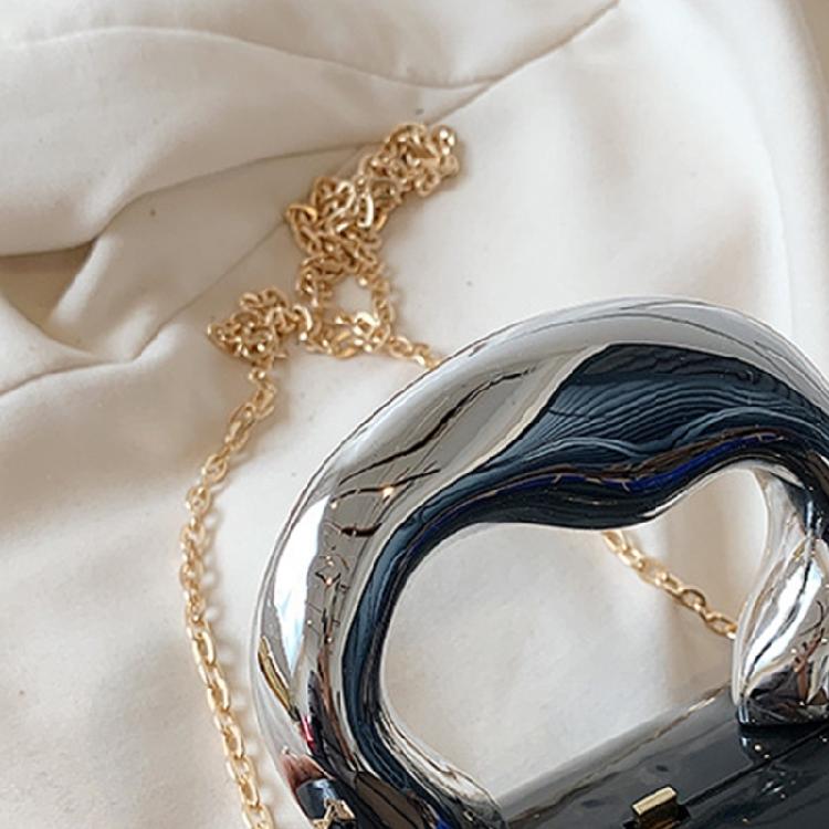 Contemporary Acrylic Cylinder Handbag Perfect for ShoppingTraveling and Dating