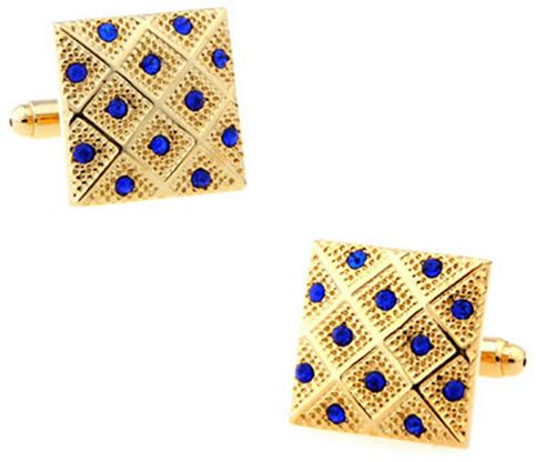 Igame Crystal Cuff Links Quality Brass Material Stone Cufflinks For Wedding Men