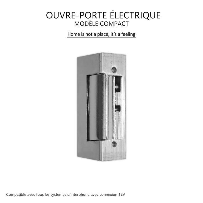 Ouvre-porte électrique - elro dl6000 - acier inoxydable - 175m - avec fil - 4 fils
