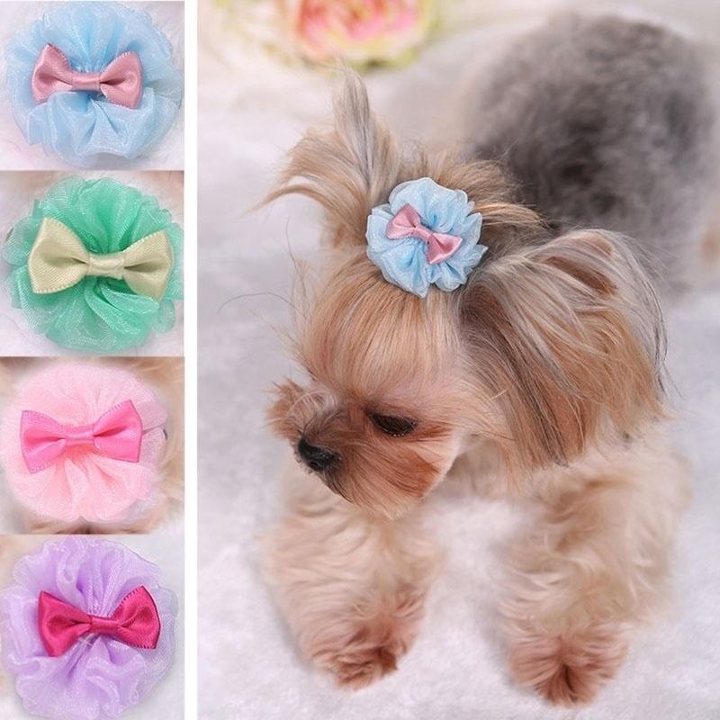Roblue Lovely Pet Dog Hair Bows Accessories Cat Puppy Hair Clips 1 Set Roblue Lovely Pet Dog Hair Bows Accessories Cat Puppy Hair Clips 1 Set