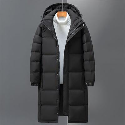 Men's Down Jacket Long  Winter New Thickened Coat Couple Clothes